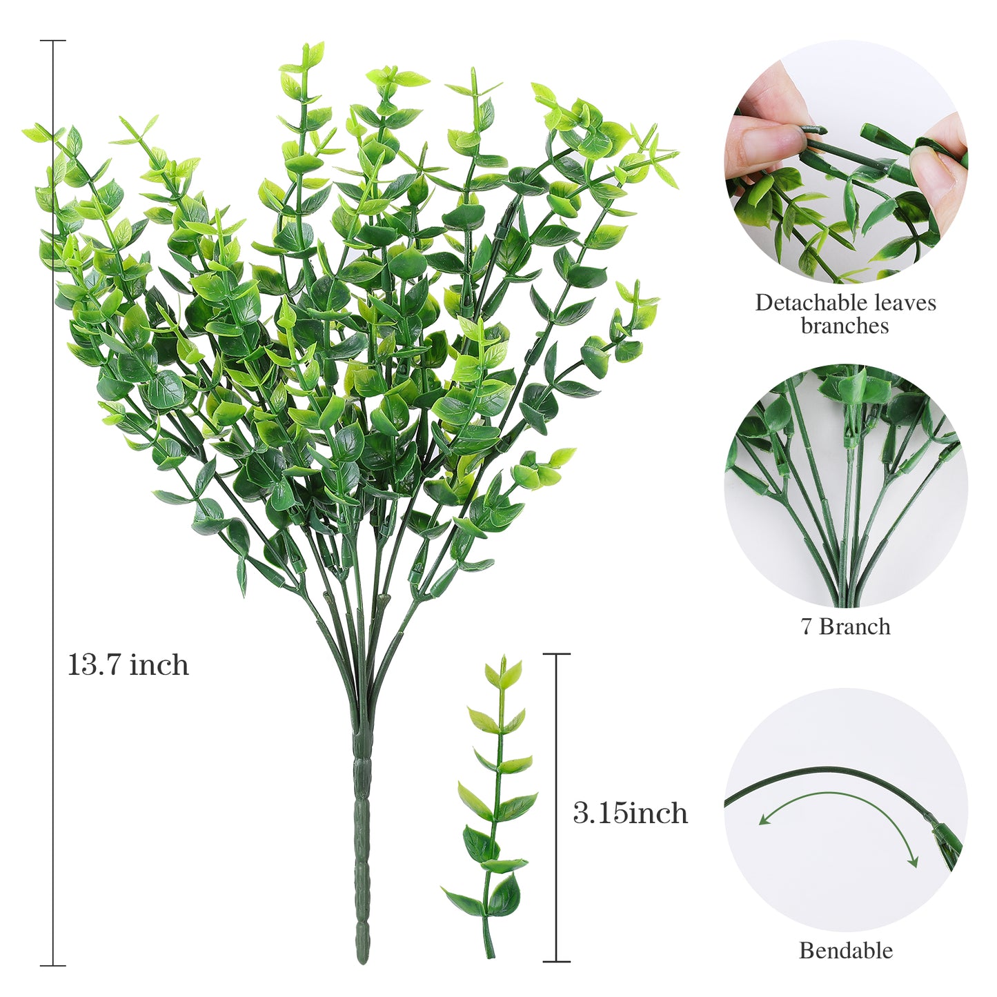 Artificial Flowers for Outdoor,No Fade Fake Plastic Flower Lavender Monkey Grass for Decoration,Faux Plants Hanging Planters Indoor Outside Garden Porch Window Box Home Wedding