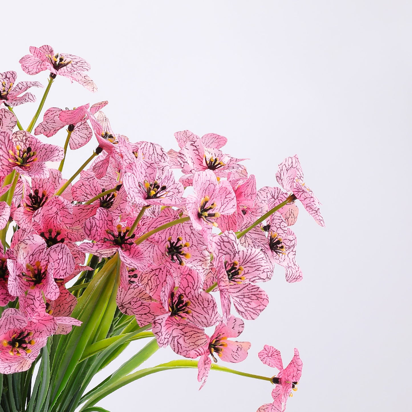 Artificial Flowers for Outdoor,No Fade Fake Plastic Flower Lavender Monkey Grass for Decoration,Faux Plants Hanging Planters Indoor Outside Garden Porch Window Box Home Wedding