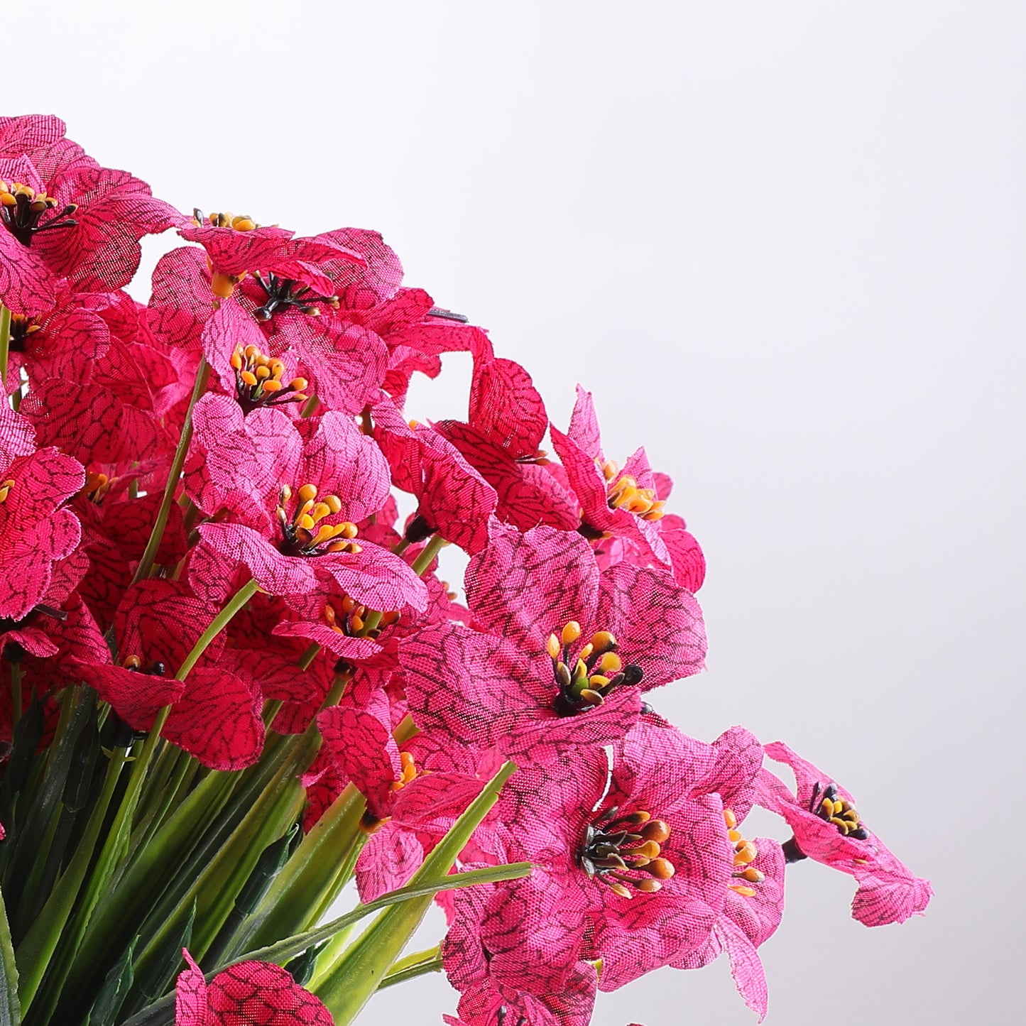 Artificial Flowers for Outdoor,No Fade Fake Plastic Flower Lavender Monkey Grass for Decoration,Faux Plants Hanging Planters Indoor Outside Garden Porch Window Box Home Wedding