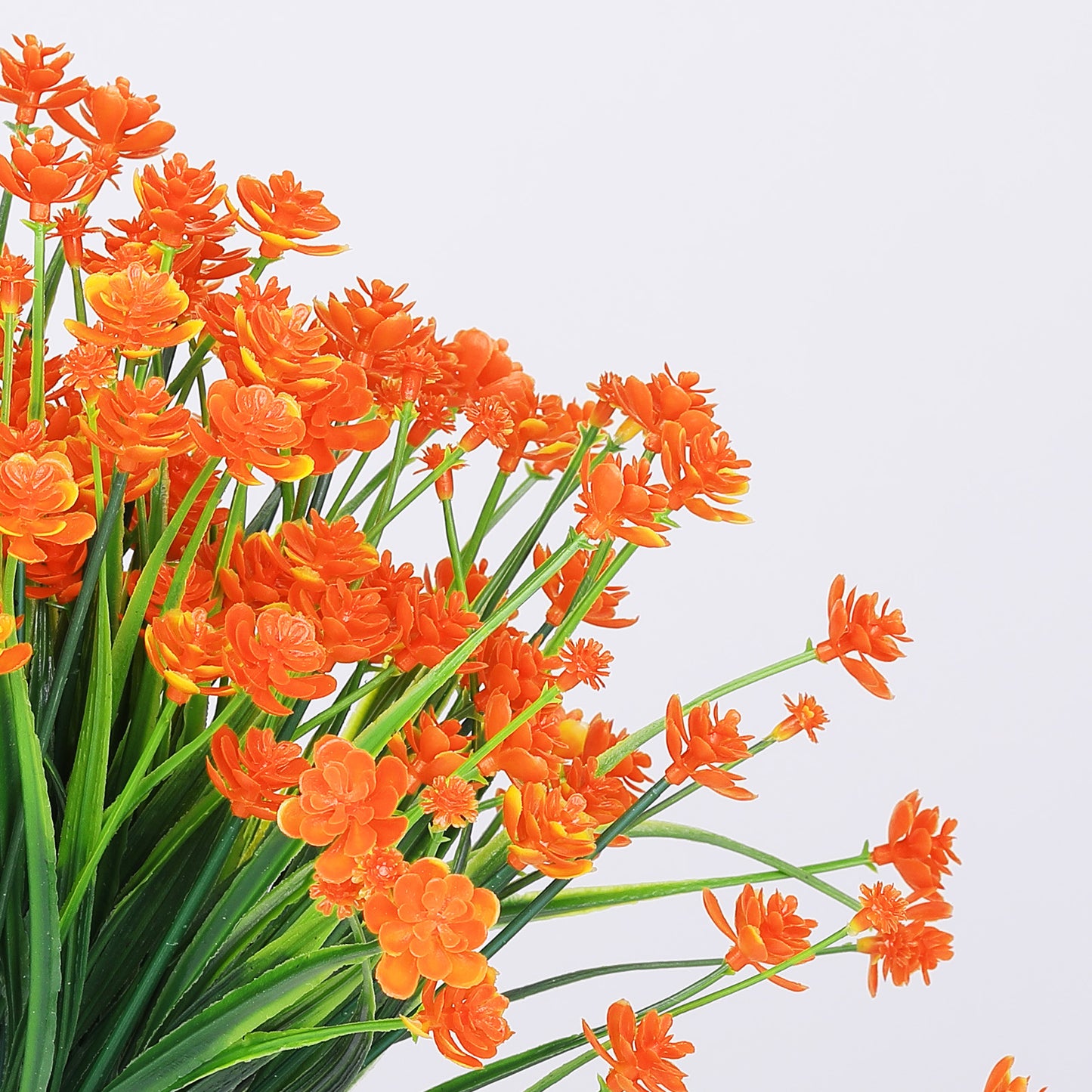 Artificial Flowers for Outdoor,No Fade Fake Plastic Flower Lavender Monkey Grass for Decoration,Faux Plants Hanging Planters Indoor Outside Garden Porch Window Box Home Wedding