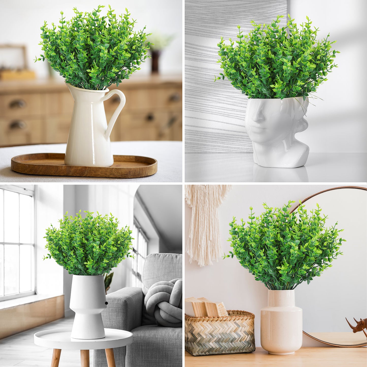 Artificial Flowers for Outdoor,No Fade Fake Plastic Flower Lavender Monkey Grass for Decoration,Faux Plants Hanging Planters Indoor Outside Garden Porch Window Box Home Wedding